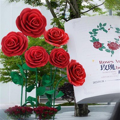 Outdoor Decoration Giant Rose Flower