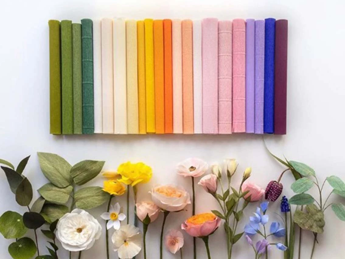 Giant standing paper flower making supplies and materials Giant standing paper flower making supplies and materials